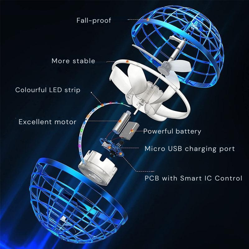 Balle volante lumineuse pour des jeux amusants et interactifs