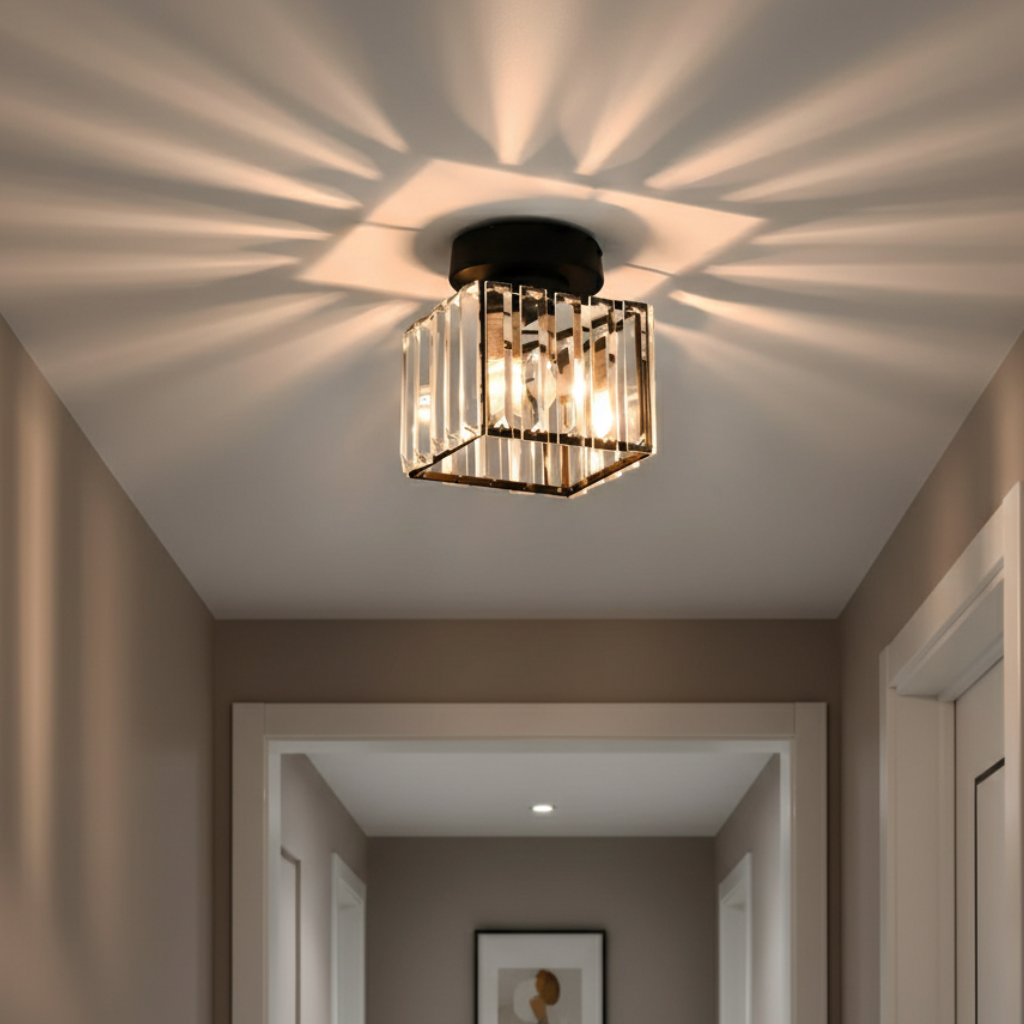 Lustre Encastré Élégant - Éclairage Moderne pour Couloir