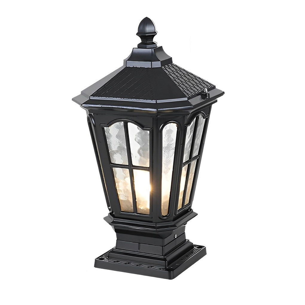 Lampe de jardin solaire sur socle en aluminium