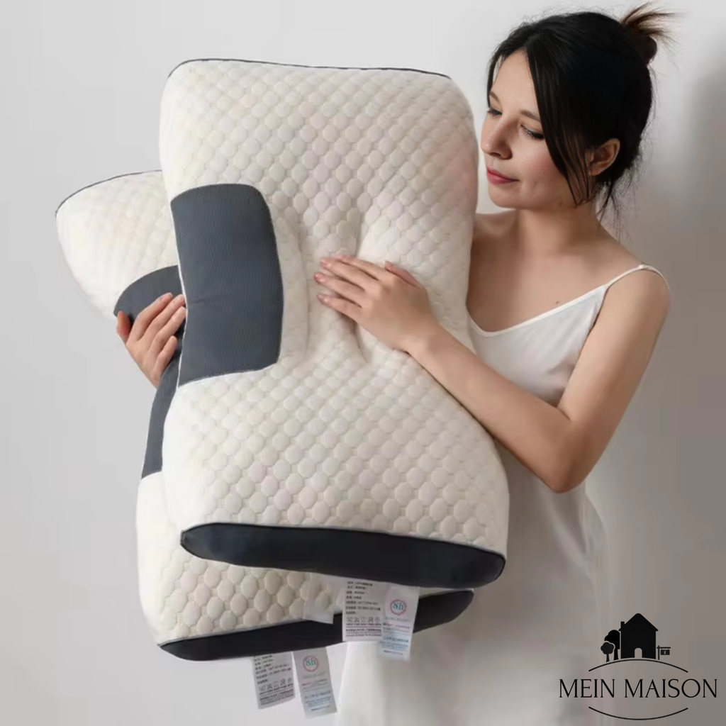 Coussin cervical orthopédique OrthoRest | Contour ergonomique | Mousse à mémoire | Respirant