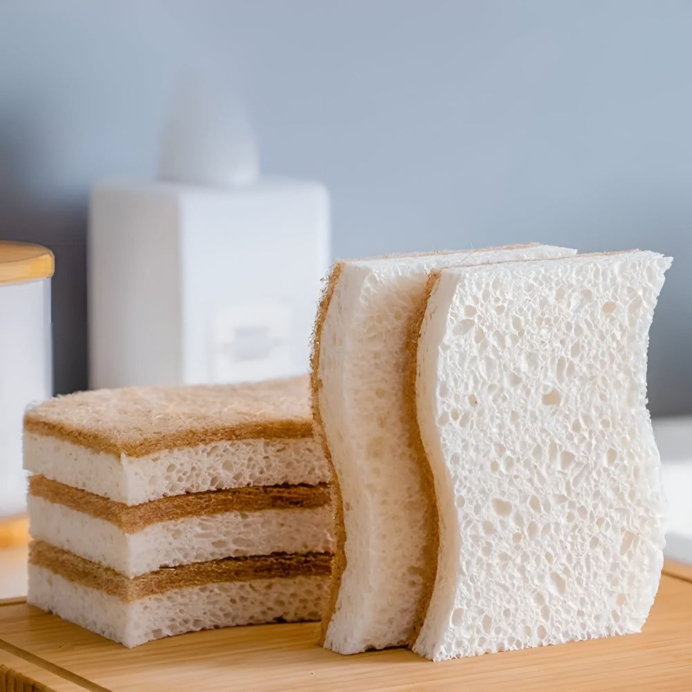 Éponge à Vaisselle Naturelle en Fibre de Coco