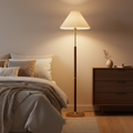 LunaraGlow | Élégante lampe sur pied en papier de riz moderne pour le salon