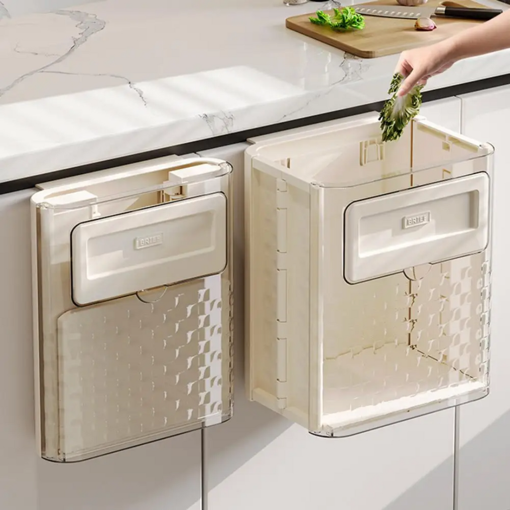 BinMate™ | Poubelle de cuisine suspendue pour plan de travail et portes de placard