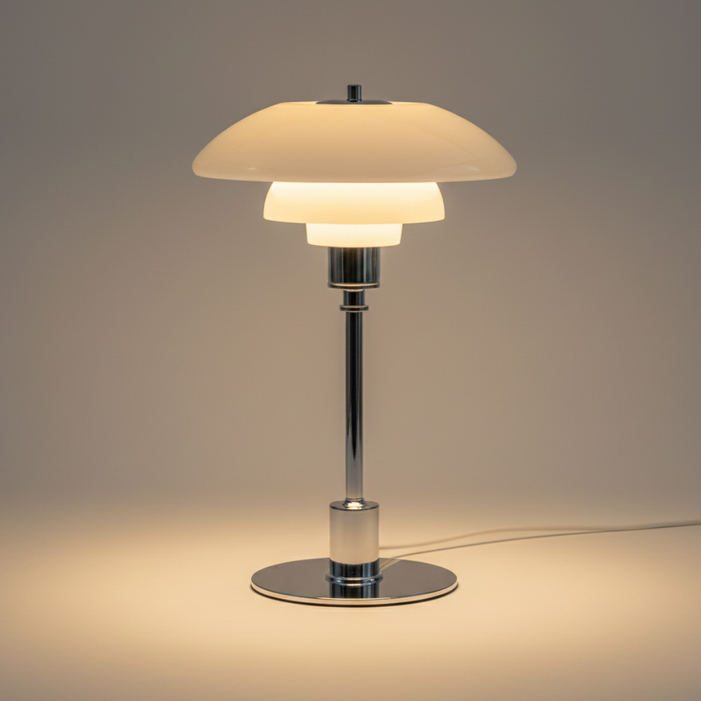 Lampe de Table en Verre de Style Scandinave - Éclairage Minimaliste LED de Chevet et de Bureau