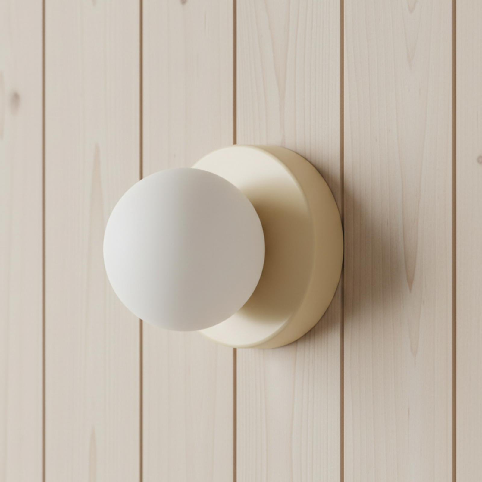 Applique Murale et Plafonnier Minimaliste Nordique - Sphère en Verre Opale pour Décor Moderne