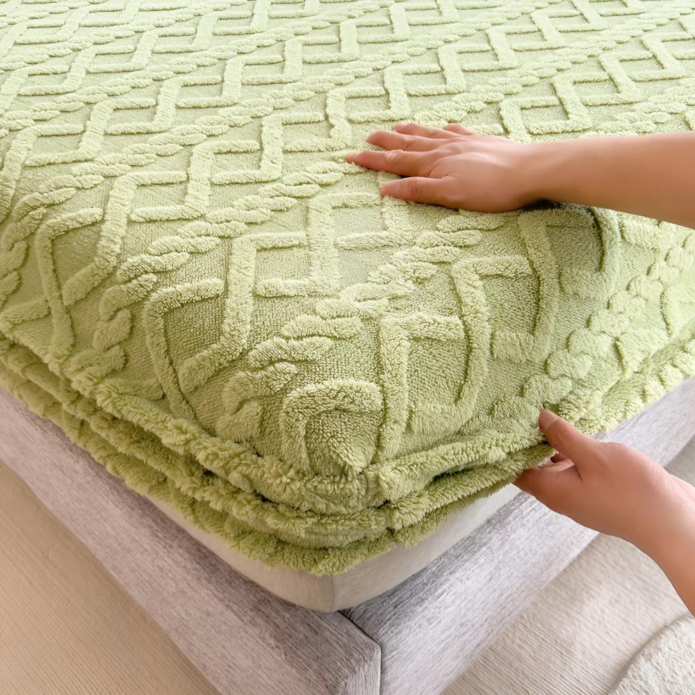 Ensemble de Draps en Velours Sherpa Premium