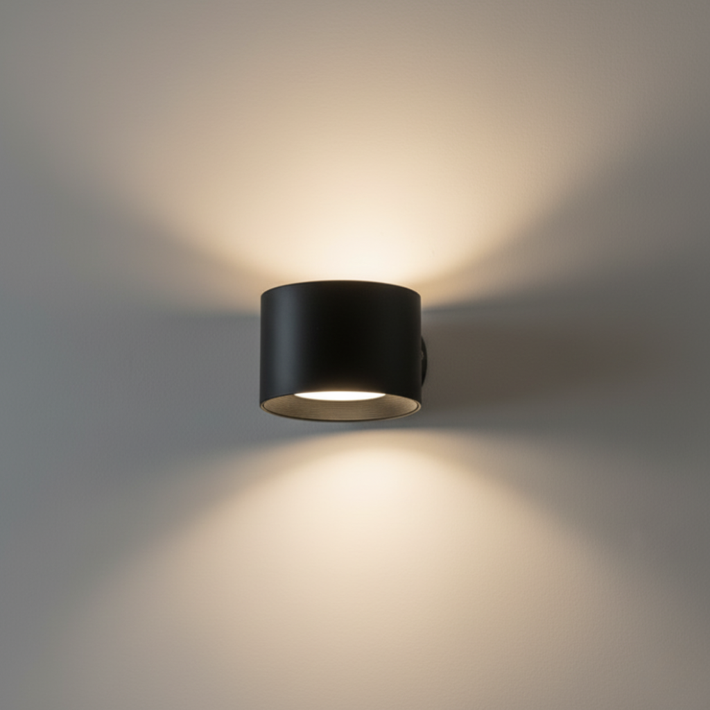 Pivot Easy-Stick – Applique murale LED sans fil à double direction 360°, alimentée par batterie, rechargeable par USB