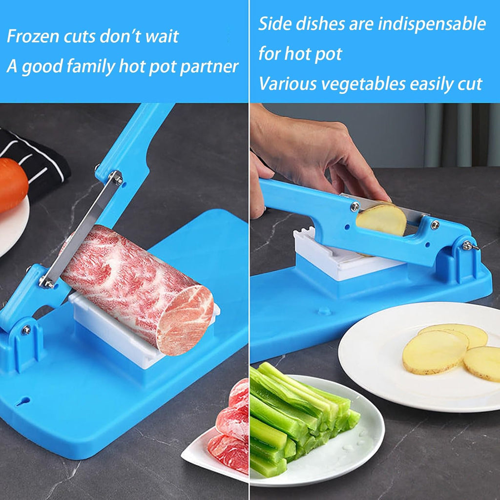 50 % DE RÉDUCTION | ChefSlice™ | Trancheuse de cuisine en acier inoxydable – Découpe précise pour la viande, les légumes et les fruits