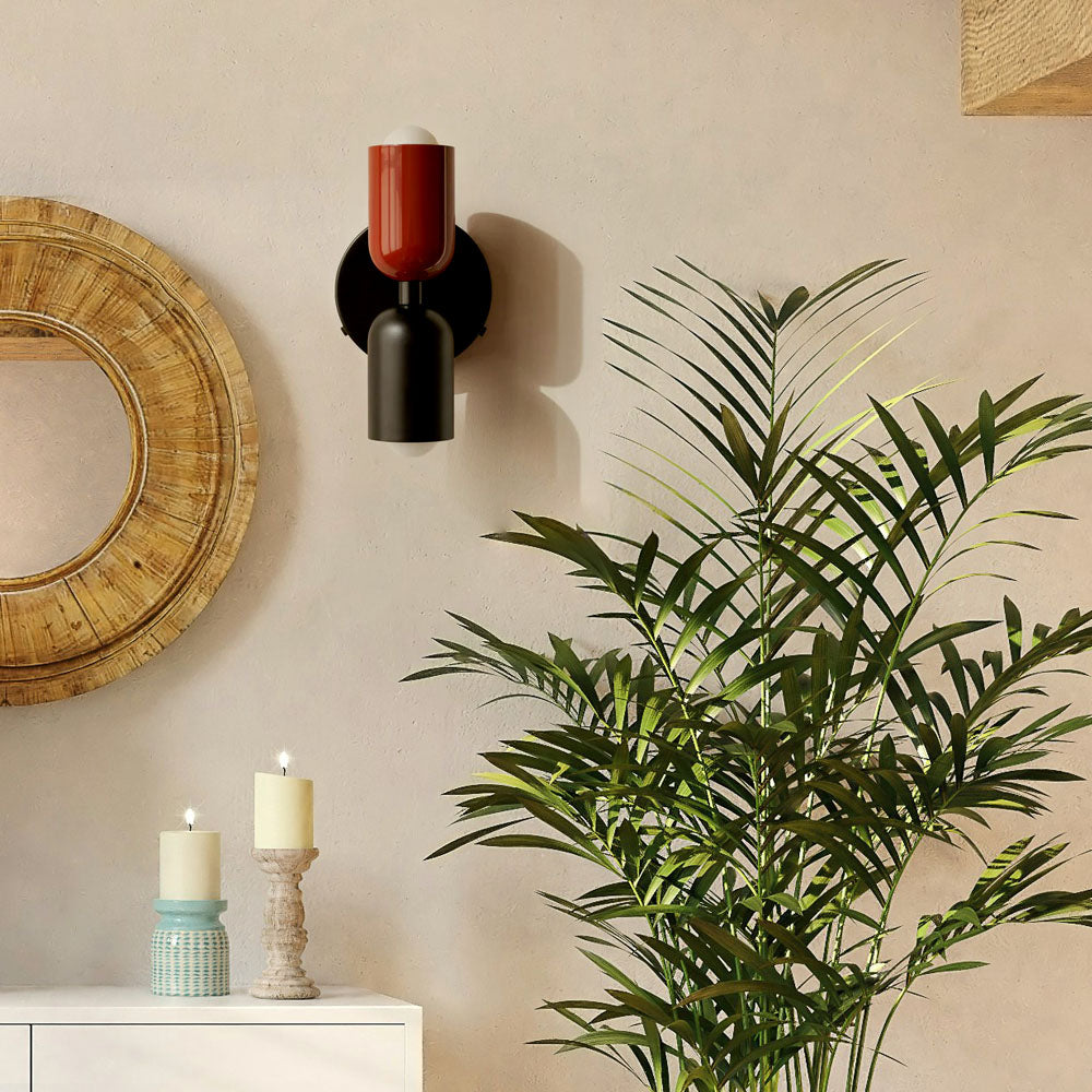 Eclipse Glow – Applique Murale Vintage Moderne avec Éclairage LED Double Face