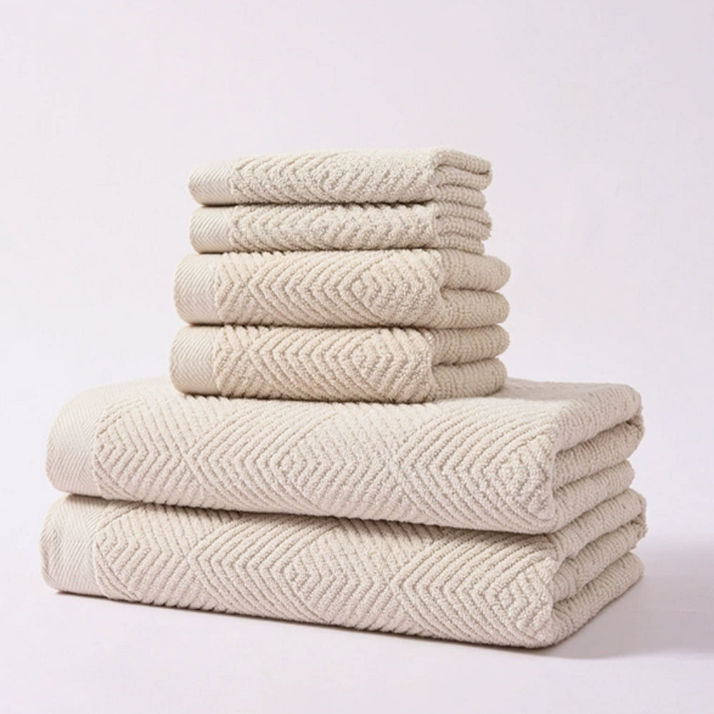 Serviettes en Coton Cascade Supreme | Ensemble de 6 pièces