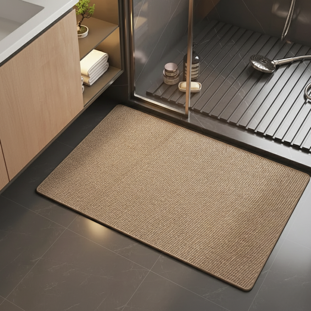 Tapis de Salle de Bain Premium Antidérapant | Tapis de Bain Lavable et Absorbant pour Sols de Salle de Bain