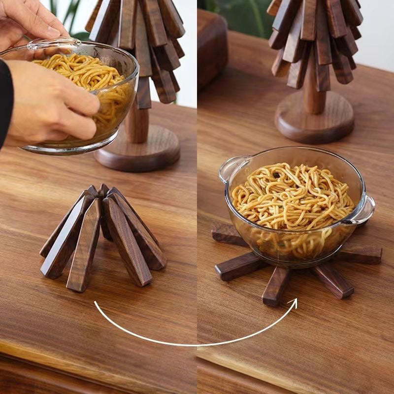 Trivet™ Sous-plat en bois pour plats chauds