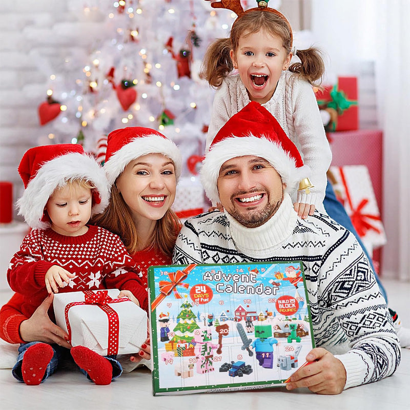 Calendrier de l'Avent de Noël 2024 comprenant 29 personnages