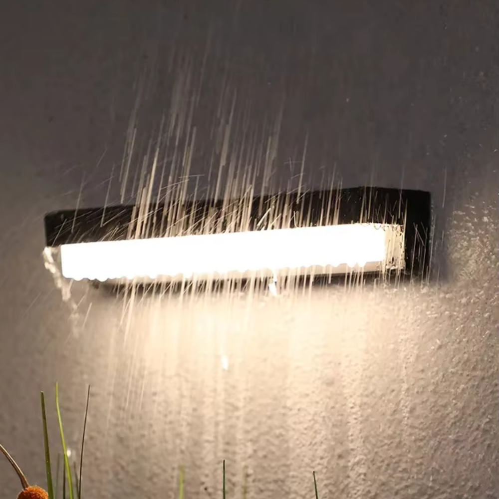 Lumière Murale Solaire à Détection de Mouvement pour Extérieur | Fixture de Jardin en Bronze Noir Durable