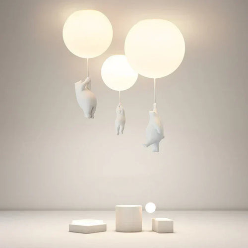 Lampe de Plafond Enfant avec Ours et Ballon - CloudBear