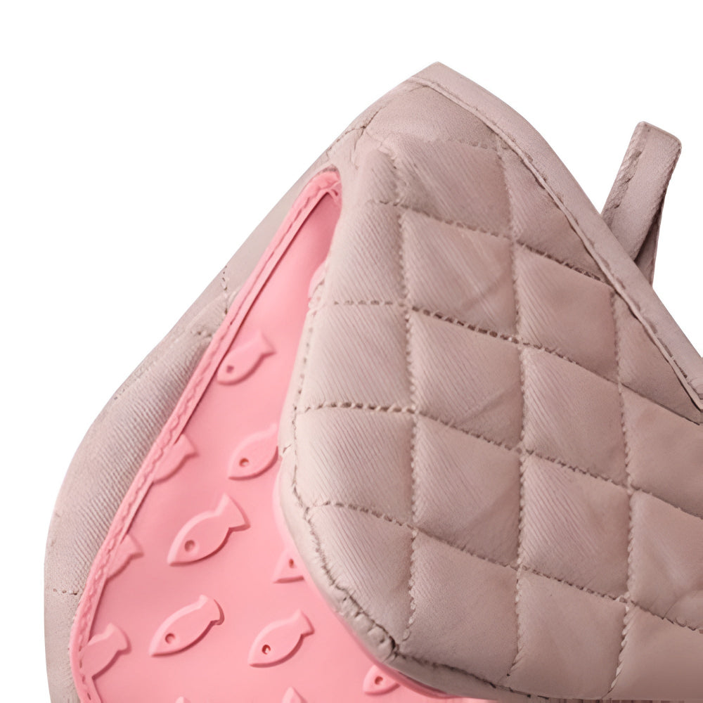 Gants de Cuisine Isolants en Silicone Matelassés