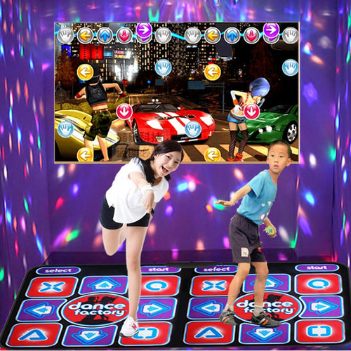 Tapis de Danse Double avec Télécommande - RhythmFlex