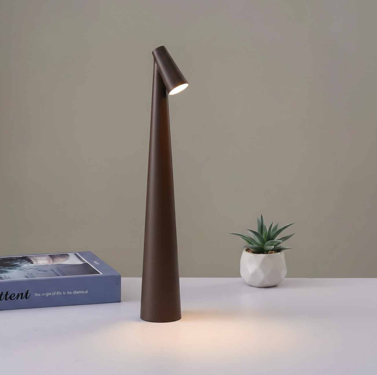 Lampe de Table LED Sans Fil avec Fonction de Dimmage Tactile