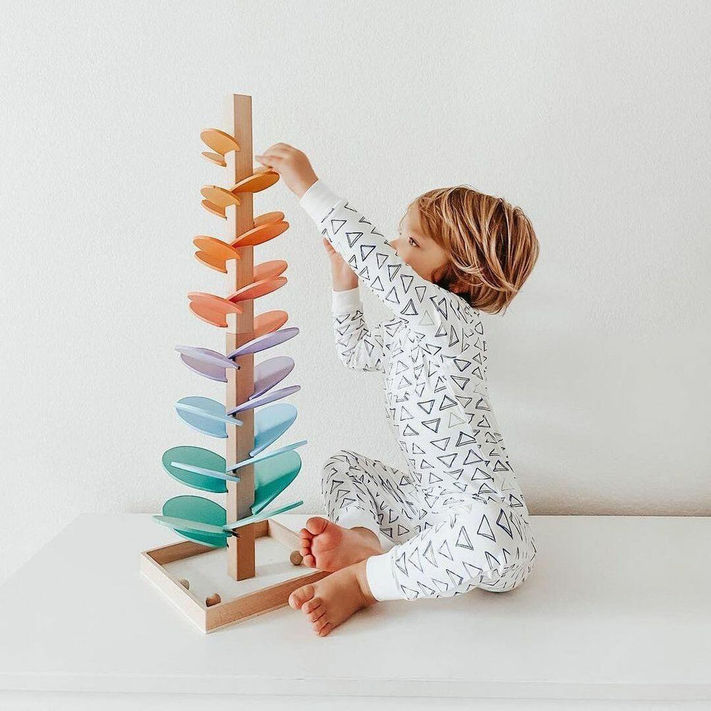Jouet arbre sonore enfants piste billes