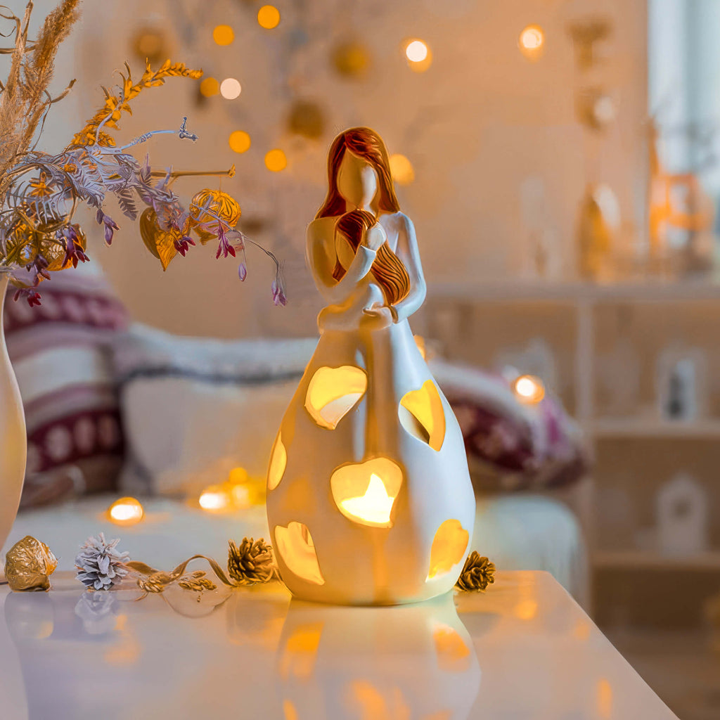 Lampe de Table en Forme de Cœur Symbole d'Amour Éternel