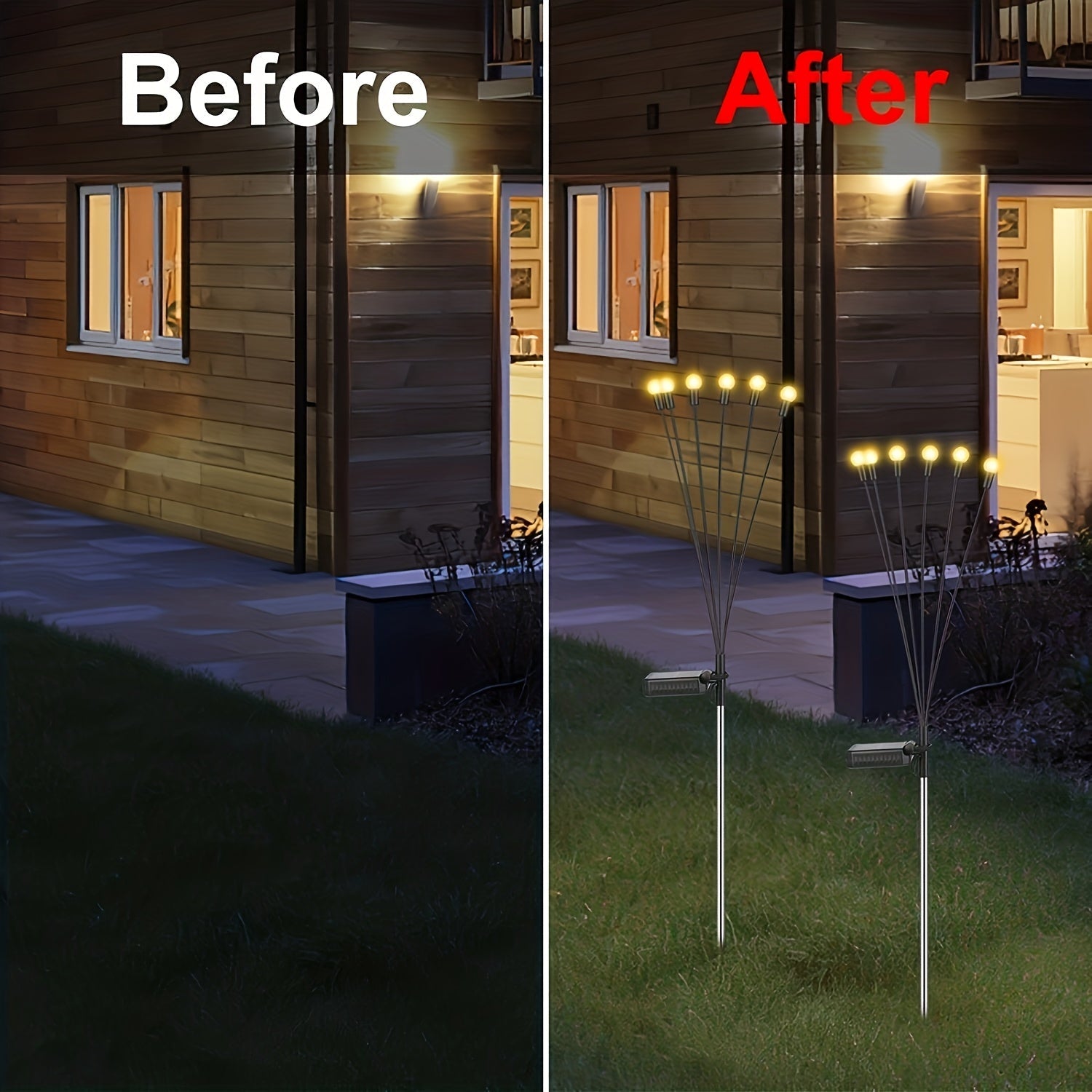 NIGHTFLARE - Lampes solaires LED Firefly de 6/8/10, décoration de festival et de jardin