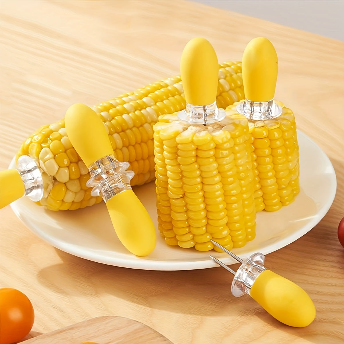 CORNGRIP – Porte-maïs en acier inoxydable pour un service BBQ sûr et facile