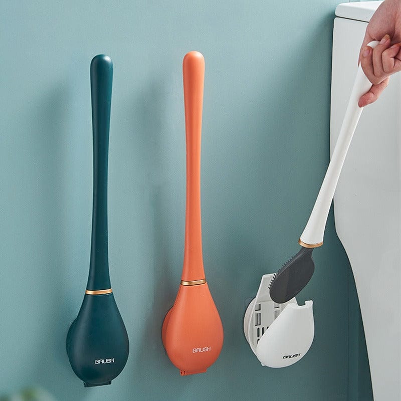 🔥Brosse de toilette en silicone flexible moderne