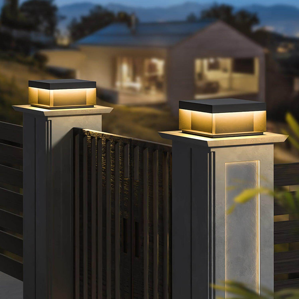 Lampe de Poste Solaire d'Extérieur - Étanche IP65