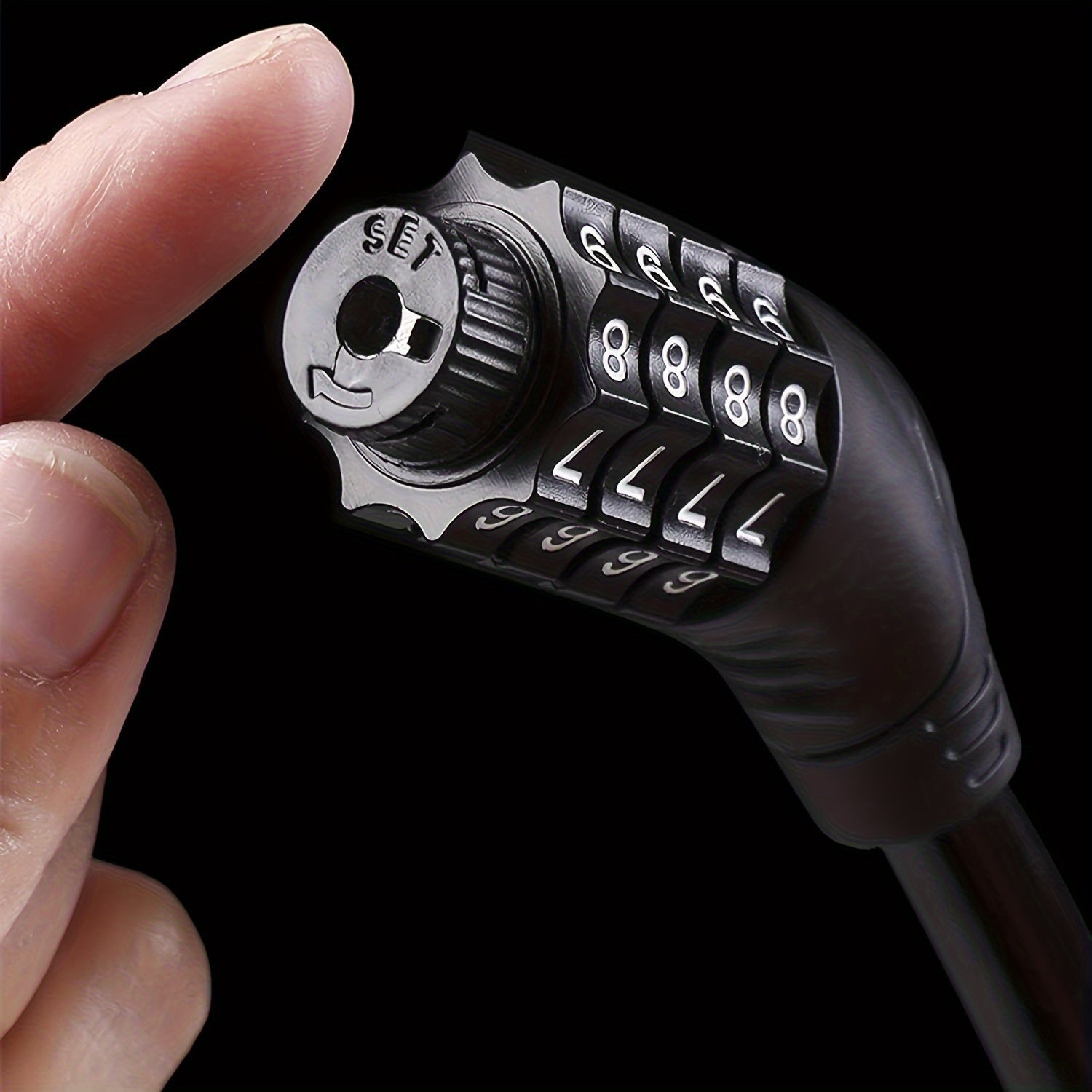 BIKEGUARD - Câble de Sécurité en Acier avec Code à 4 Chiffres