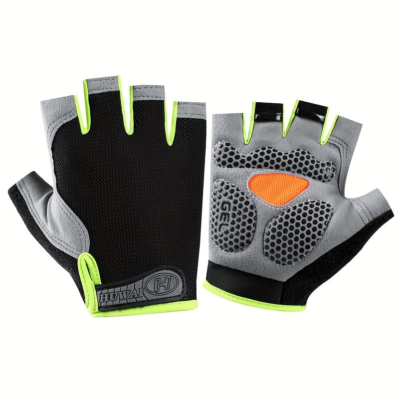 ATHLETIQ - Gants légers d'extérieur à demi-doigts pour hommes et femmes