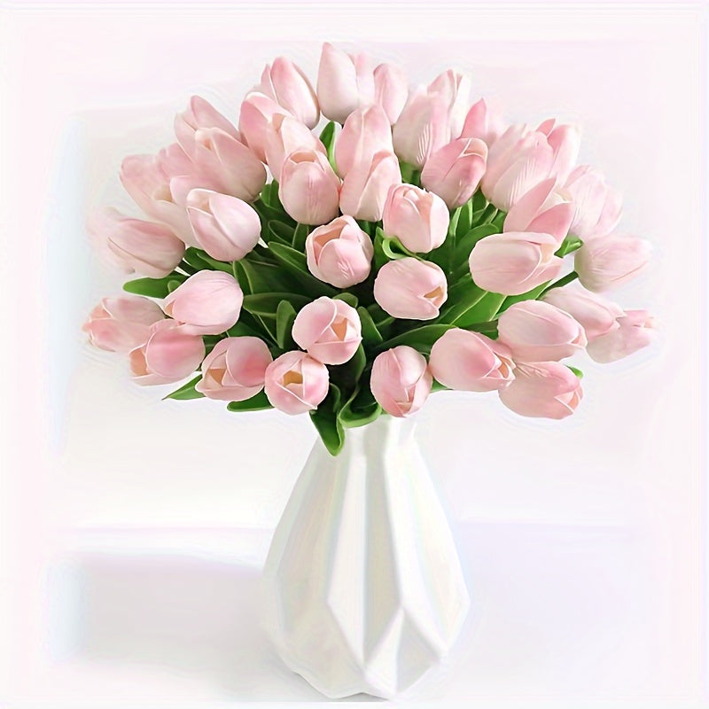 Ensemble de 15 Tulipes Artificielles Réalistes – Parfait pour les Mariages, Fêtes et Décoration Intérieure
