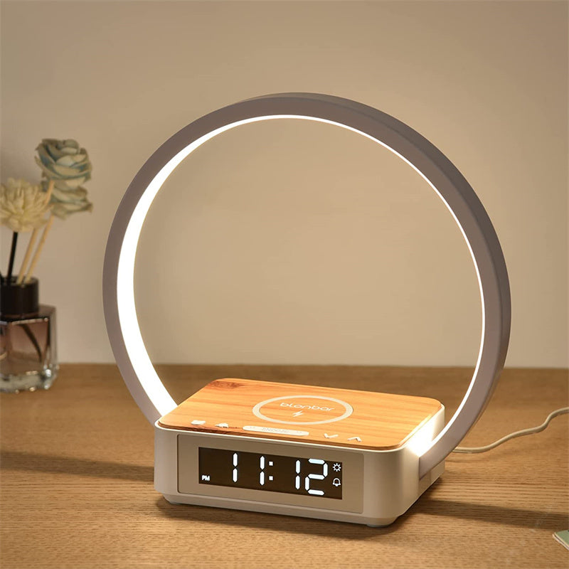 Lampe de chevet sans fil 3 en 1 avec fonction réveil