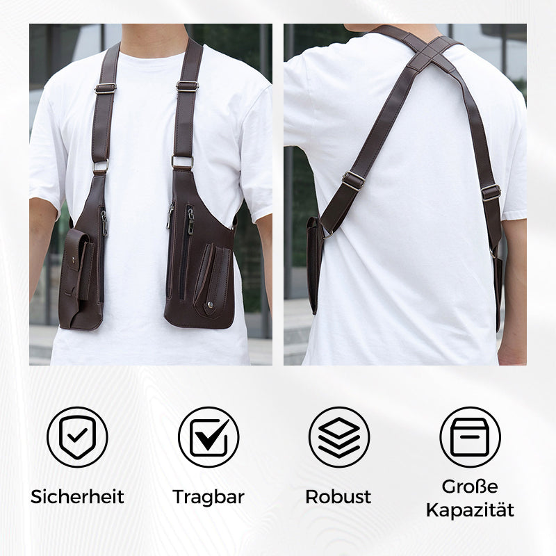 Sac bandoulière pour hommes avec protection contre le vol