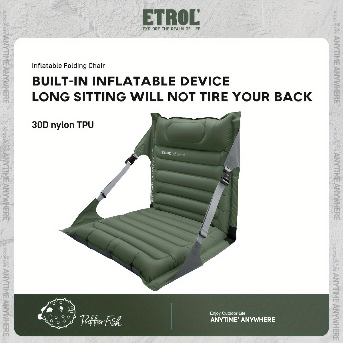 AirComfort Chaise Gonflable – Réglable et Compacte