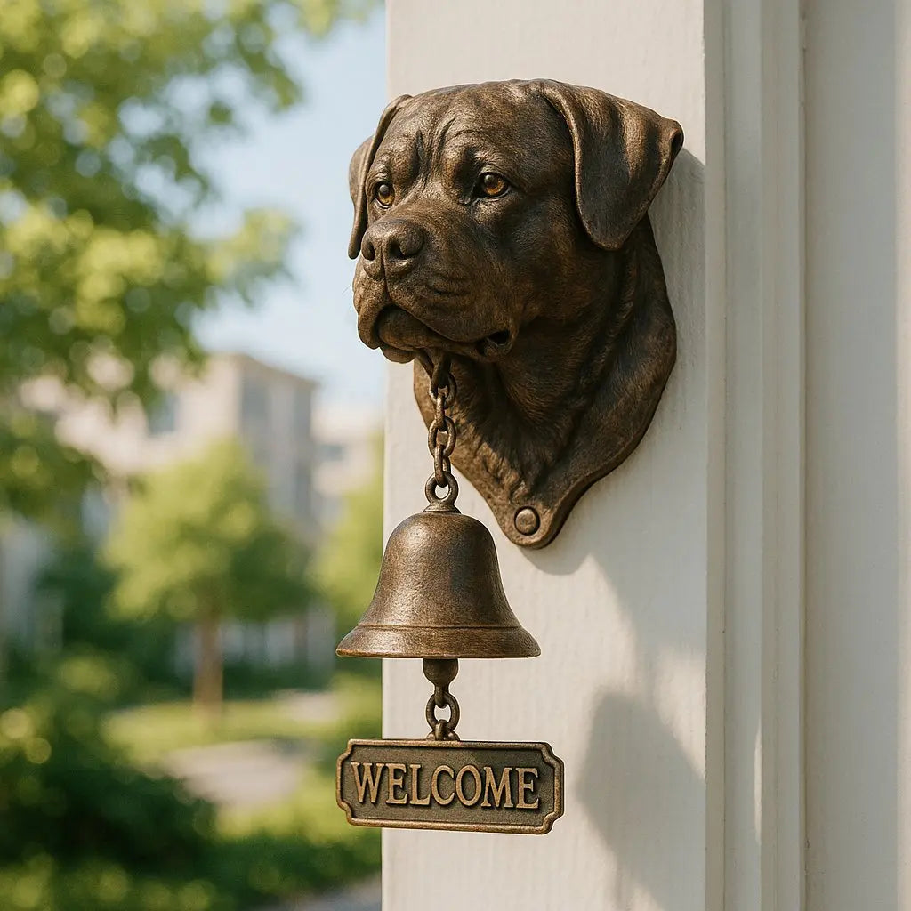GuardianBell™ | Cloche de bienvenue Berger Allemand — Symbole de protection et d'hospitalité