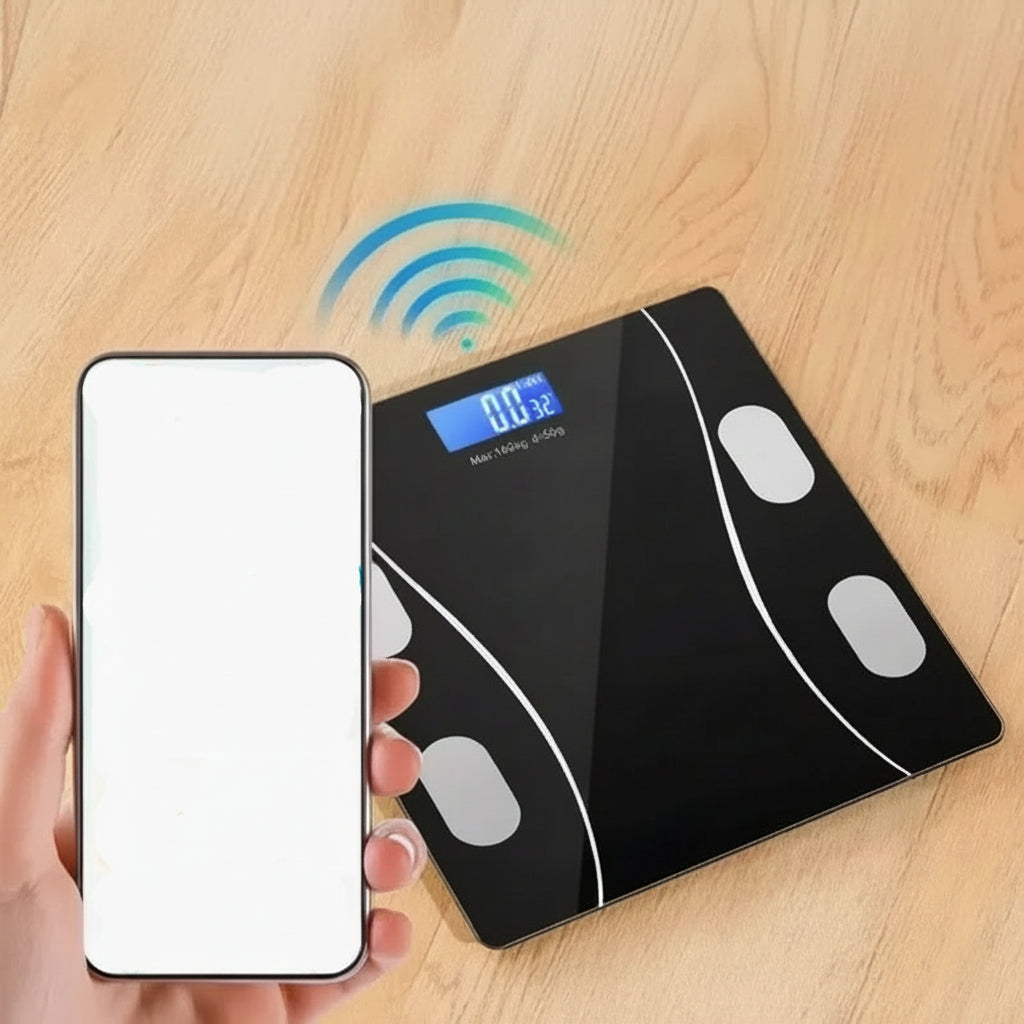 FITSCALE – Balance d'analyse corporelle intelligente avec connexion à l'application