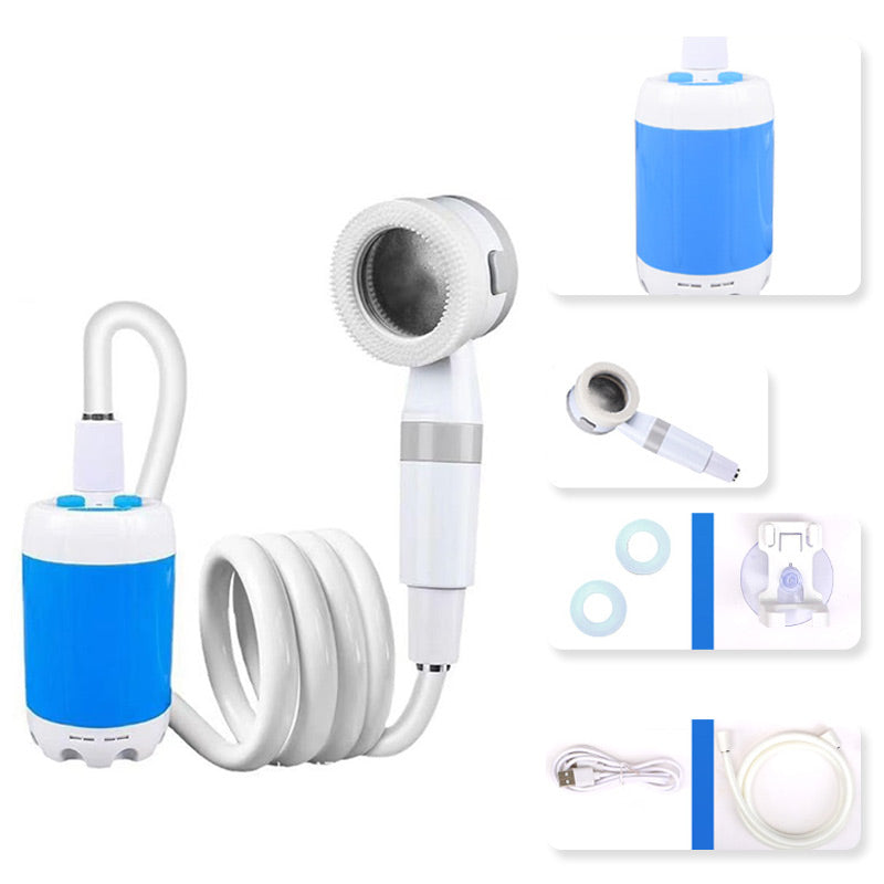 CAMPFLOW – Kit de Douche Extérieure pour Randonnée, Camping et Journées à la Plage