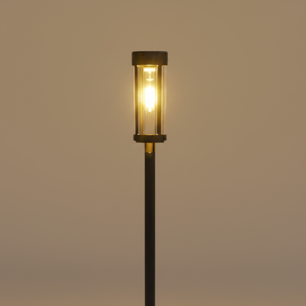 Éclairages de Cheminée de Jardin Solaire Élégants - Lampes à Piquet LED pour Éclairage de Chemin