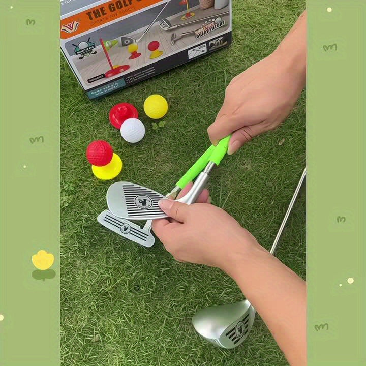 Set de Golf pour Enfants - Clubs Ajustables et Cibles pour un Amusement Infini