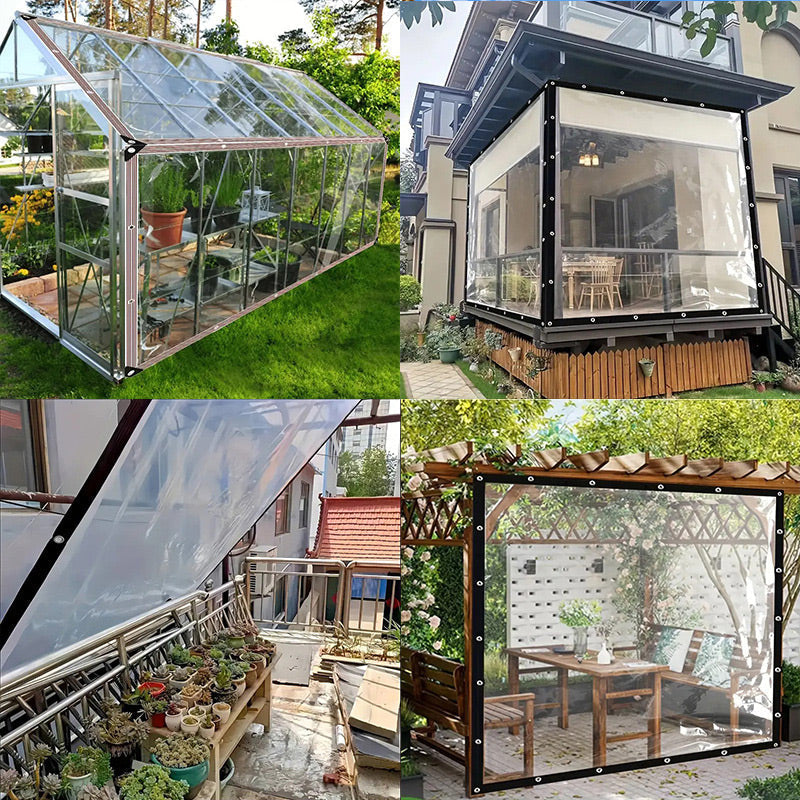 50% DE RÉDUCTION | VitraGuard™ | Tarp transparent de protection pour jardin et extérieur