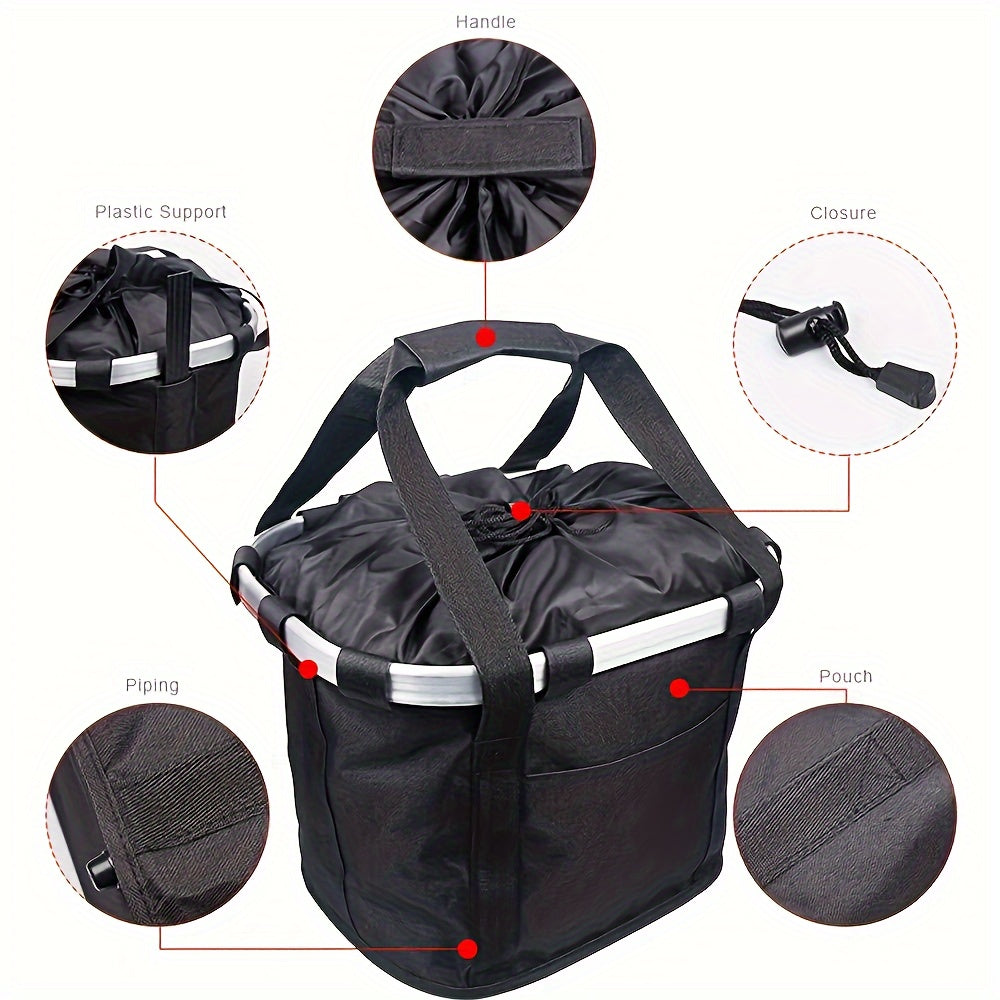 Panier de vélo pliable – Haute capacité et solide capacité de charge pour vélos et animaux