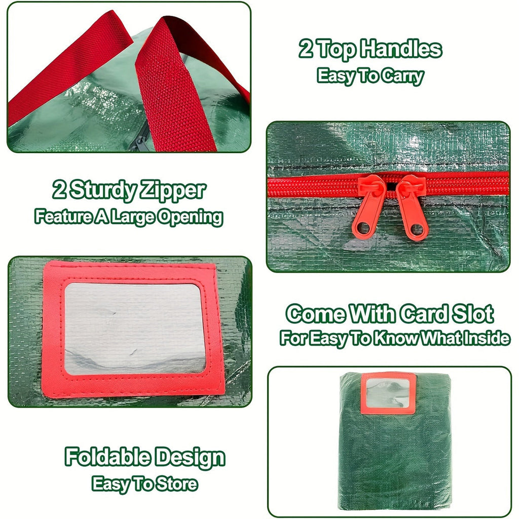 Grand sac de rangement pour arbres de Noël artificiels – Modèle TreeTote en polyester imperméable et résistant