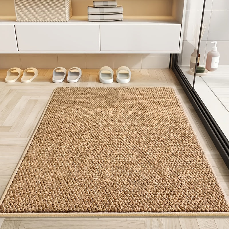 LUMEDWELL - Tapis d'entrée décoratif en forme d'ananas avec surface texturée et design anti-dérapant