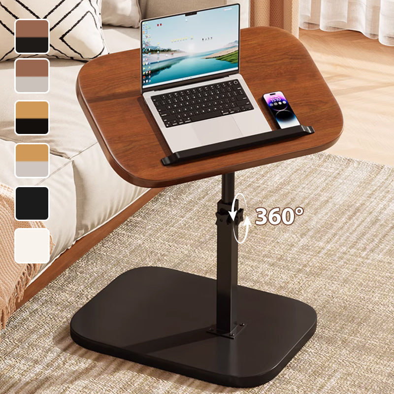 Table d'appoint réglable avec roulettes | Table pour ordinateur portable/lit réglable en hauteur et en inclinaison | Design en C gain de place pour canapé et lit | Facile à déplacer