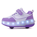 GlowRiders Roller Sneakers - Pour Enfants avec Spectacle de Lumières