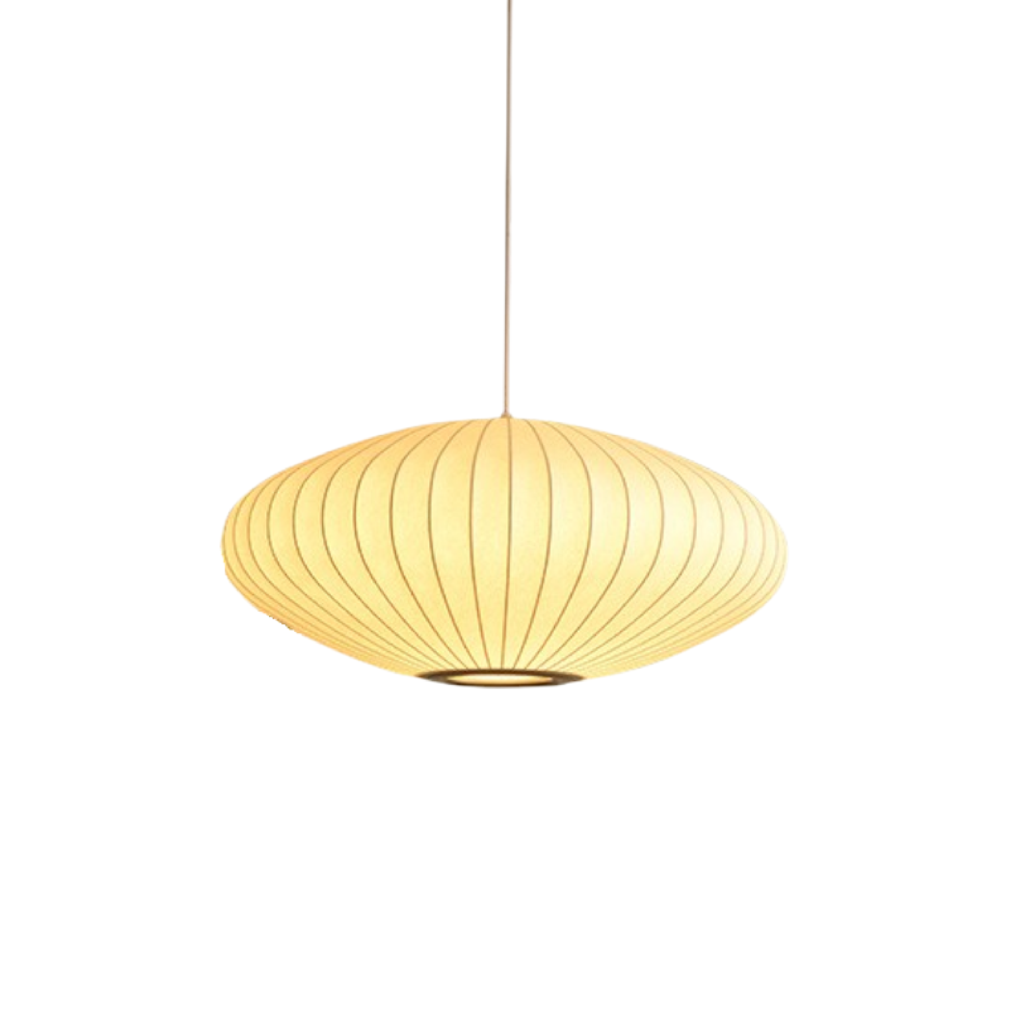 Lampe suspendue en soie italienne