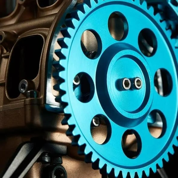 Modèle de moteur automobile | 8 cylindres | Objet de collection en résine massive | Objet d'apprentissage et de décoration