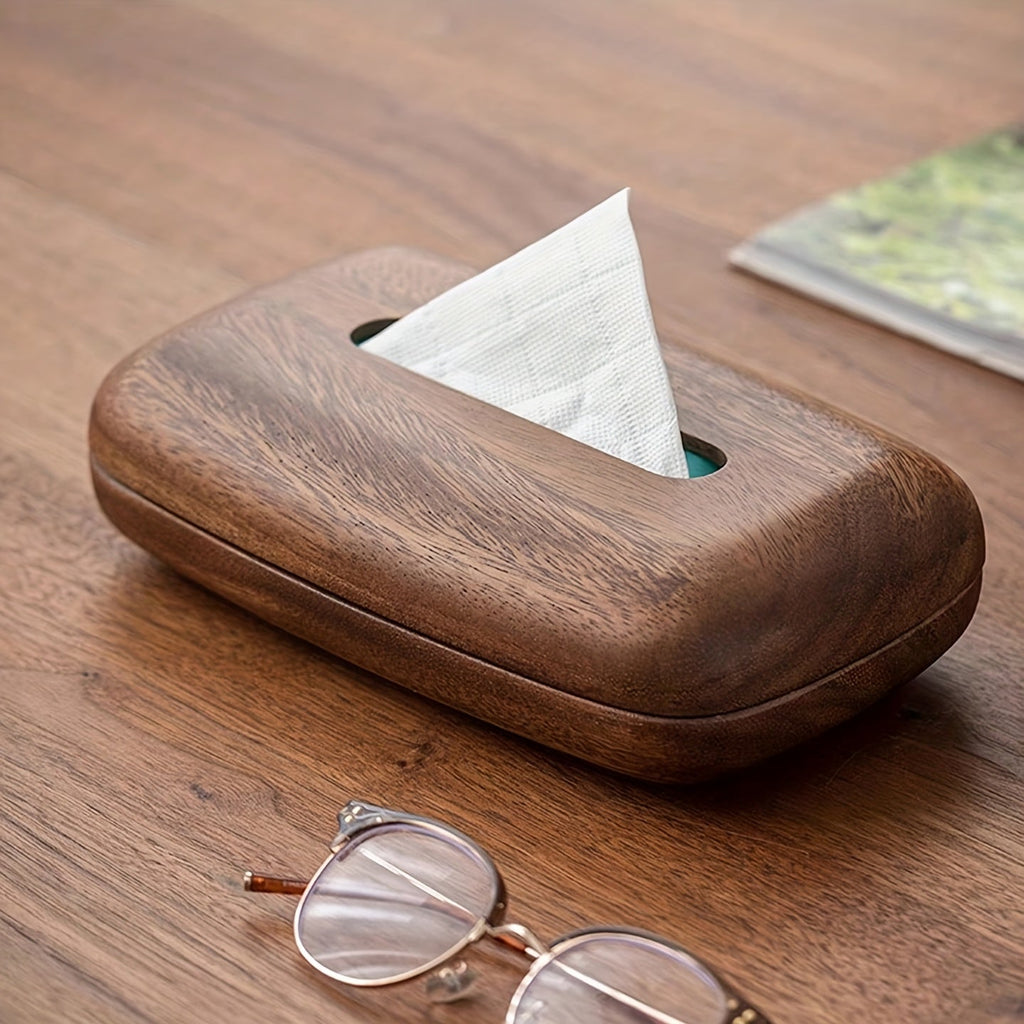 Boîte à mouchoirs en noyer – Design élégant et fonctionnel