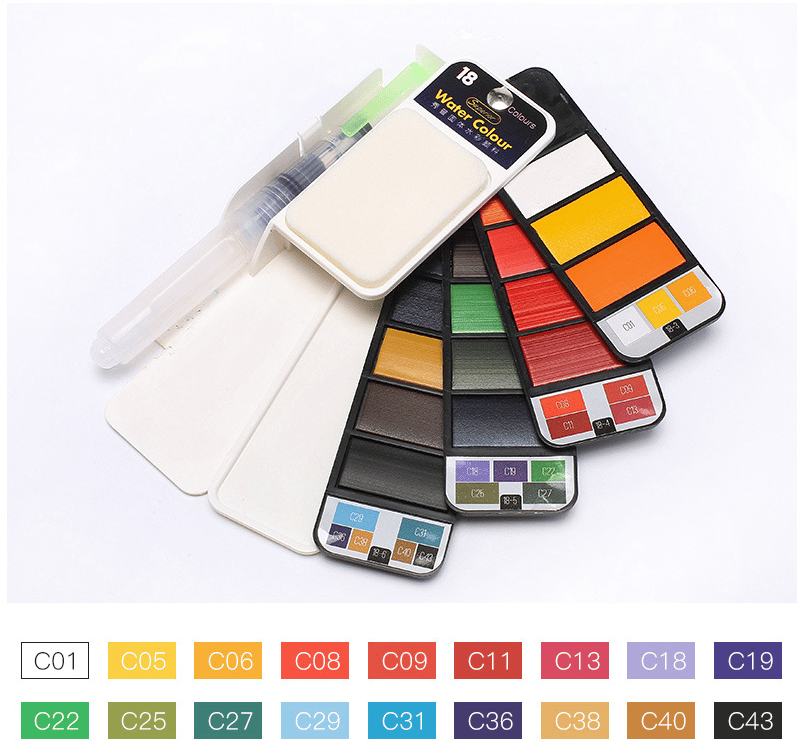 Creativo™ | Ensemble de Aquarelle Ensemble de voyage pratique pour aquarelle