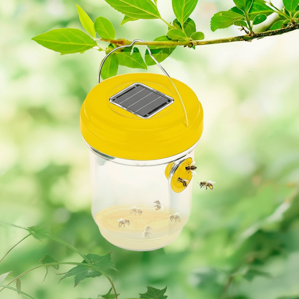 HORNETGUARD – Piège à guêpes extérieur alimenté par énergie solaire